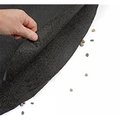 Gl International 18 x 40 ft. Oval Armor Shield Floor Liner Pad - Black 70-1840OV-BLK-160